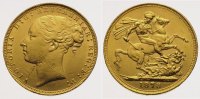 Großbritannien Sovereign Gold Victoria 1837-1901.
