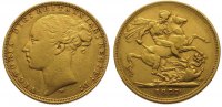 Australien Sovereign Gold Victoria 1837-1901.