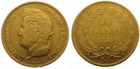 Frankreich 40 Francs Gold Louis Philipp 1830-1848.