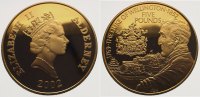 Großbritannien-Alderney Five Pounds Gold Elisabeth II. seit 1952.