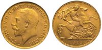 Großbritannien Half Sovereign Gold George V. 1910-1936.