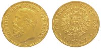 Baden 5 Mark Gold Friedrich I. 1856-1907.