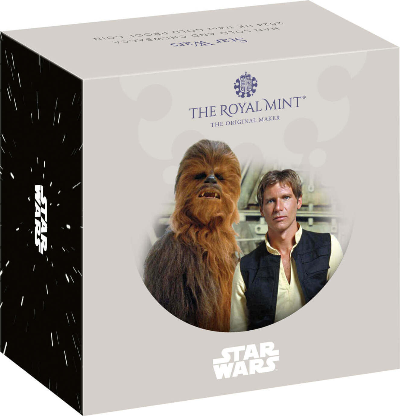 Gro Britannien Pfund Silver Coin Star Wars Han Solo And Chewbacca