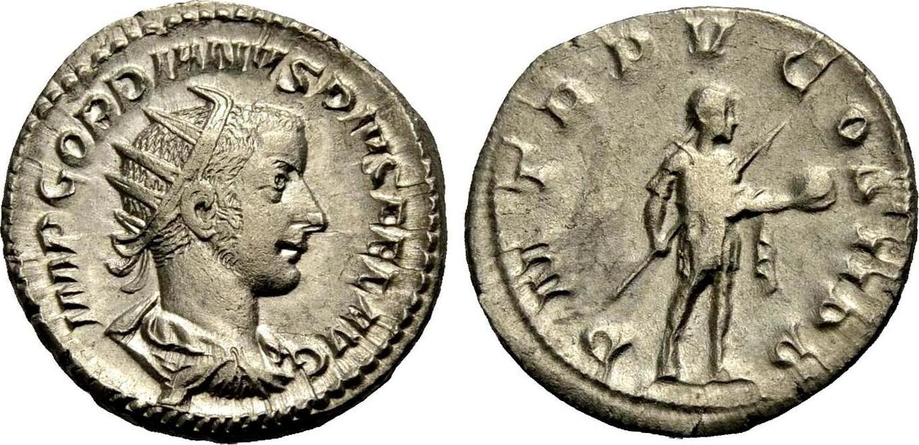 ROM KAISERZEIT AR Antoninian 241 243 GORDIANUS III VF MA Shops