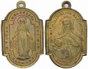 Kapuzinerinnen Messingmedaille Religiöse Medaille
