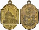 Milano Messing-Anhänger Religiöse Medaille