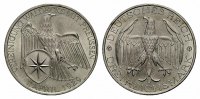 WEIMARER REPUBLIK 3 Reichsmark Waldeck