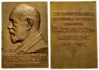 KARLSRUHE Bronzeplakette Friedrich Wolff & Sohn