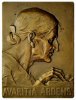 RUDOLF MAYER Bronzeplakette Avaritia ardens