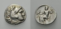 KÖNIGE VON MAKEDONIEN AR Drachme ALEXANDER III. DER GROßE, POSTUM: LAMPSAKOS