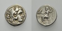 KÖNIGE VON MAKEDONIEN AR Drachme ALEXANDER III. DER GROßE, POSTUM: KOLOPHON