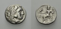 GRIECHISCHE MÜNZEN AR Drachme ALEXANDER DER GROßE, POSTUM, KOLOPHON
