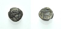GRIECHISCHE MÜNZEN AR Viertelobol (Tetartemorion) IONIEN: KOLOPHON