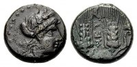 GRIECHISCHE MÜNZEN Bronze SIZILIEN: METAPONT