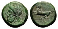 GRIECHISCHE MÜNZEN AE Drachme SYRAKUS: TIMOLEON