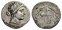 GRIECHISCHE MÜNZEN AR Tetradrachmon AIOLIS: KYME