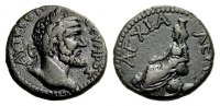 GRIECHISCHE MÜNZEN UNTER ROM AE Bronze SEPTIMIUS SEVERUS: THRAKIEN, ANCHIALOS