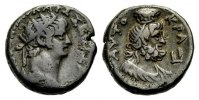 GRIECHISCHE MÜNZEN UNTER ROM Billon-Tetradrachmon ALEXANDRIA: NERO