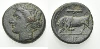 GRIECHISCHE MÜNZEN AE Bronze SYRAKUS: HIERON II.