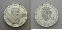EUROPÄISCHE UNION AR 10 Dinars ANDORRA: CLAUDIO MONTEVERDI