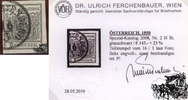 2 Kreuzer Handpapier - Nr.2HIb grauschwarz