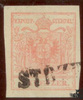 3 Kreuzer Maschinenpapier - Nr.3MIIIb stumpfrosa