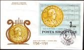 Albanien Albanien FDC 1991 - 200. Todestag Mozart