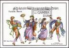 Gambia ** 1993 - 200. Todestag Mozart Block