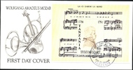 Tansania FDC 1992 - 200. Todestag W. A. Mozart Block