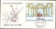 Tansania FDC 1992 - 200. Todestag W. A. Mozart Block