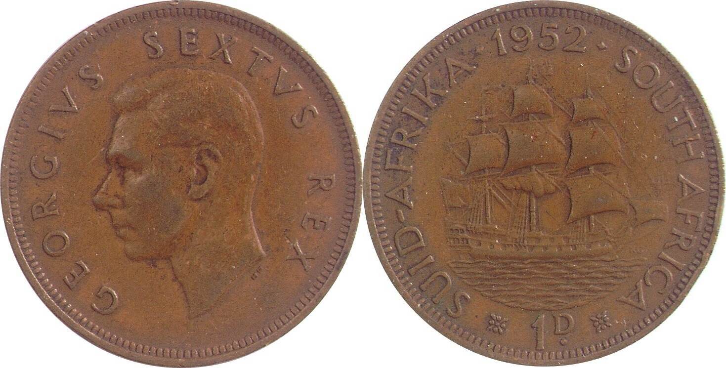 S Dafrika South Africa Penny George Vi Vf Ma Shops