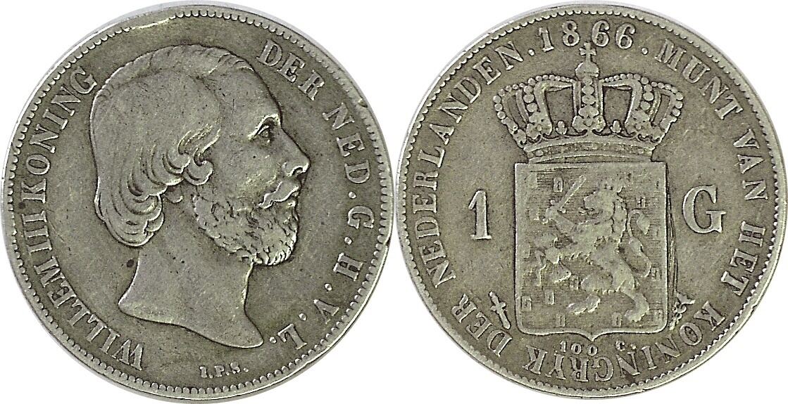 Niederlande Gulden K Nig Wilhelm Iii Vf Kl Rdf