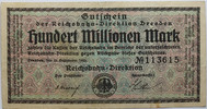 Reichsbahn Dresden 100 Millionen Mark