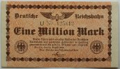 Deutschland 1 Million Reichbahn Berlin