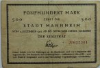 Deutschland 500 Mark Mannheim