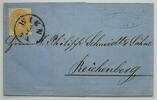 Österreich 15 Kreuzer von Wien nach Reichenberg
