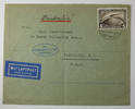 Deutsches Reich Besonderheit Zeppelin 4 RM Luftpostbrief Michel 424