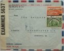 Costa Rica Tag d. Gesundheit, nicht verausgabte Marken u. Überdruck a. zensiert. Luftpost