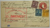 Deutsches Reich Flug Katapultflug Kab. GS-Umschalgn mit bunter Zusatzfrank. aus USA