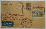 Indien 3 versch. Werte mit SST zum Erstflug nach Colombo Weihnachten 1936