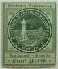 Deutsches Reich Besonderheiten 5 Mark Wertbrief Beförderung Autshland Amerika Michel Nr. 3
