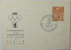 Berlin Michel 88 Vorolympiade a. Schmuck FDC Karte mit EST