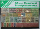 Deutsches Reich 30 verschiedene Fiskal und Privatpostmarken
