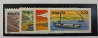 Brasilien Michel Nr. 1409 - 12 Volkstümliche Schiffe 4 Werte