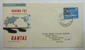 Singapur Michel Nr. 39 Schmuckbrief zum Quantas Erstflug 30.10.59