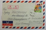 China VR Michel Nr.1259 Kinder beim Tauziehen ale EF a. Lfutpostbrief nach Hamburg