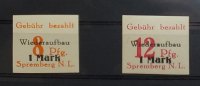 Spremberg Michel Nr. 19 und 29 B wiederaufbau