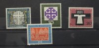 Bund 4 Gedenkmarken aus den Jahren 1959/60