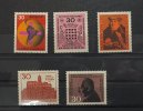 Bund 5 Gedenkmarken aus dem Jahr 1967 kpl.