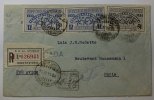 Uruguay Einschreibbrief Luftpost nach Paris